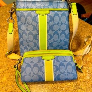 Coach crossbody and wallet